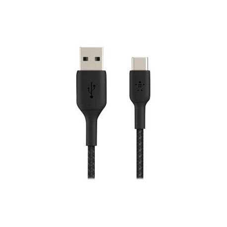 Belkin BoostCharge - Cabo USB - 24 pin USB-C (M) para USB (M) - 1 m - preto CAB002BT1MBK