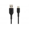 Belkin BoostCharge - Cabo USB - 24 pin USB-C (M) para USB (M) - 1 m - preto CAB002BT1MBK