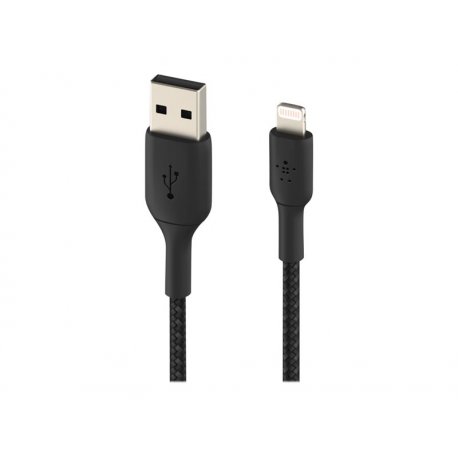 Belkin BOOST CHARGE - Cabo Lightning - Lightning macho para USB macho - 2 m - preto CAA002BT2MBK