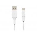 Belkin BoostCharge - Cabo USB - 24 pin USB-C (M) para USB (M) - 1 m - branco CAB002BT1MWH