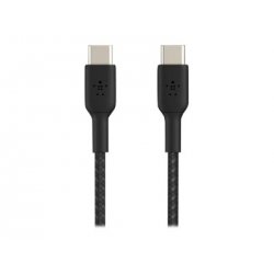 Belkin BoostCharge - Cabo USB - 24 pin USB-C (M) para 24 pin USB-C (M) - 1 m - preto CAB004BT1MBK