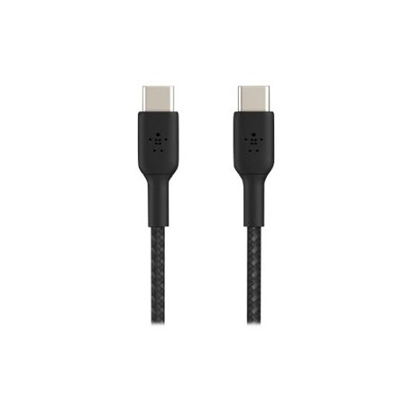 Belkin BoostCharge - Cabo USB - 24 pin USB-C (M) para 24 pin USB-C (M) - 1 m - preto CAB004BT1MBK