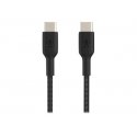 Belkin BoostCharge - Cabo USB - 24 pin USB-C (M) para 24 pin USB-C (M) - 1 m - preto CAB004BT1MBK