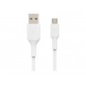 Belkin BoostCharge - Cabo USB - Micro USB Tipo B (M) para USB (M) - 1 m - branco CAB005BT1MWH