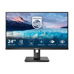 Philips S-line 242S1AE - Monitor LED - 24" (24" visível) - 1920 x 1080 Full HD (1080p) @ 75 Hz - IPS - 300 cd/m² - 1000:1 - 4 m