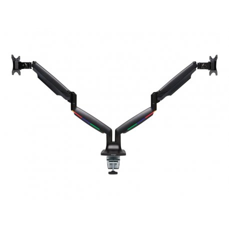 Kensington SmartFit One-Touch Height Adjustable Dual Monitor Arm - Kit de montagem - braço ajustável - para 2 monitores - plást