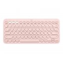 Logitech K380 Multi-Device Bluetooth Keyboard - Teclado - sem fios - Bluetooth 3.0 - QWERTY - Espanhol - rosa 920-009587