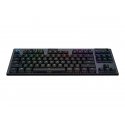 Logitech Gaming G915 TKL - Teclado - luz traseira - sem fios - USB, Bluetooth, LIGHTSPEED - QWERTY - Padrão internacional ameri