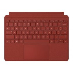 Microsoft Surface Go Type Cover - Teclado - com trackpad, acelerómetro - retroiluminação - Português - vermelho papoila - comer