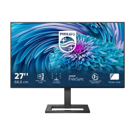 Philips E-line 272E2FA - Monitor LED - 27" - 1920 x 1080 Full HD (1080p) @ 75 Hz - IPS - 350 cd/m² - 1000:1 - 1 ms - HDMI, VGA,