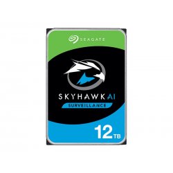 Seagate SkyHawk AI ST12000VE001 - Disco rígido - 12 TB - interna - 3.5" - SATA 6Gb/s - buffer: 256 MB - com 3 anos de Recuperaç