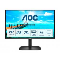 AOC 24B2XDA - Monitor LED - 24" (23.8" visível) - 1920 x 1080 Full HD (1080p) @ 75 Hz - IPS - 250 cd/m² - 1000:1 - 4 ms - HDMI,