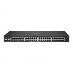 HPE Aruba 6100 48G 4SFP+ Switch - Interruptor - L3 - Administrado - 48 x 10/100/1000 + 4 x 1 Gigabit / 10 Gigabit SFP+ - fluxo 