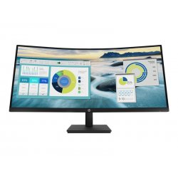 HP P34hc G4 - P-Series - monitor LED - curvo - 34" - 3440 x 1440 WQHD @ 60 Hz - VA - 250 cd/m² - 3500:1 - 5 ms - HDMI, DisplayP