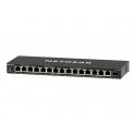 NETGEAR Plus GS316EP - Interruptor - Administrado - 15 x 10/100/1000 (PoE+) + 1 x SFP - desktop, montável na parede - PoE+ (180