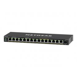 NETGEAR Plus GS316EPP - Interruptor - Administrado - 15 x 10/100/1000 (PoE+) + 1 x SFP - desktop, montável na parede - PoE+ (23