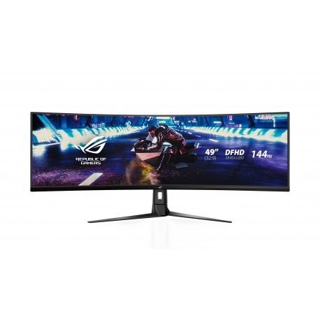 ASUS ROG Strix XG49VQ - Monitor LED - gaming - curvo - 49" - 3840 x 1080 DFHD - VA - 450 cd/m² - 3000:1 - DisplayHDR 400 - 4 ms