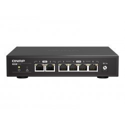 QNAP QSW-2104-2T - Interruptor - sem gestão - 2 x 100/1000/2.5G/5G/10GBase-T + 4 x 100/1000/2.5G - desktop QSW-2104-2T