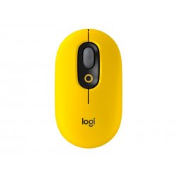 Logitech POP - Rato - emoji personalizável - óptico - 4 botões - sem fios - Bluetooth 5.1 LE - aurinegro 910-006546