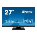 iiyama ProLite T2754MSC-B1AG - Monitor LED - 27" - ecrã de toque - 1920 x 1080 Full HD (1080p) @ 60 Hz - IPS - 300 cd/m² - 1000