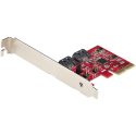 StarTech.com SATA PCIe Card, 2 Port PCIe SATA Expansion card, 6Gbps SATA Card, Full/Low Profile, PCI Express to SATA Adapter, A