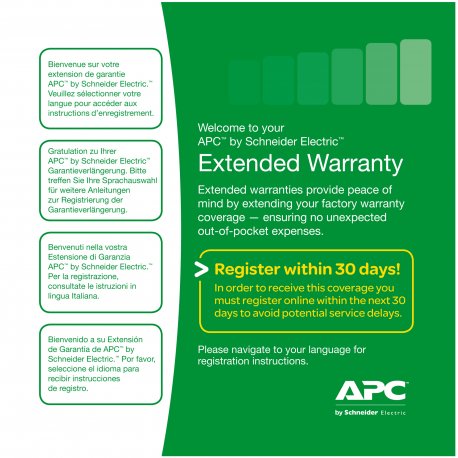 APC Extended Warranty - Contrato extendido de serviço - peças (para UPS SMV/SMVS Level 04) - 1 ano - carregamento - resposta em