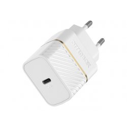 OtterBox - Adaptador de alimentação - propack - 20 Watt - 3 A - Apple Fast Charge, Fast Charge, PD 3.0 (24 pin USB-C) - branco 