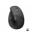 Logitech Lift for Business - Rato vertical - ergonómico - 6 botões - sem fios - Bluetooth, 2.4 GHz - recetor USB Logitech Logi 