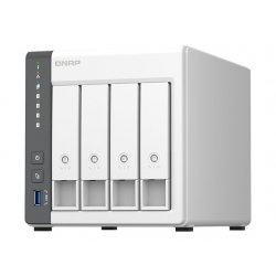 QNAP TS-433 - Servidor NAS - 4 baias - SATA 6Gb/s - RAID (expansão de disco rígido) RAID 0, 1, 5, 6, 10, 50, JBOD, 60 - RAM 4 G