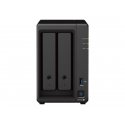 Synology Disk Station DS723+ - Servidor NAS - 2 baias - RAID (expansão de disco rígido) RAID 0, 1, JBOD - RAM 2 GB - Gigabit Et