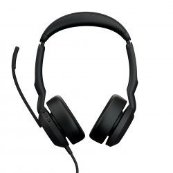 Jabra Evolve2 50 MS Stereo - Auscultadores - no ouvido - bluetooth - com cabo - cancelamento de ruído activo - USB-A - preto - 