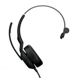 Jabra Evolve2 50 UC Mono - Auscultadores - no ouvido - bluetooth - com cabo - cancelamento de ruído activo - USB-A - preto - Ce