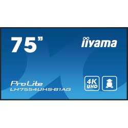 iiyama ProLite LH7554UHS-B1AG - 75" Classe Diagonal (74.5" visível) ecrã LCD com luz de fundo LED - sinalização digital - com l