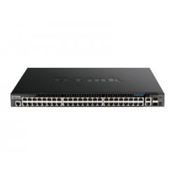 D-Link DGS 1520-52MP - Interruptor - L3 - inteligente - 44 x 10/100/1000 (PoE+) + 4 x 2.5GBase-T (PoE+) + 2 x 10 Gigabit Ethern