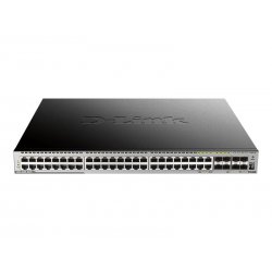 D-Link DGS 3630-52PC - Interruptor - L3 - Administrado - 44 x 10/100/1000 (PoE+) + 4 x combo Gigabit SFP + 4 x 10 Gigabit SFP+ 