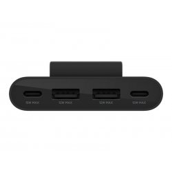 Belkin BoostCharge - Faixa de carregamento - 4 conectores de saída (2 x USB, 2 x USB-C) - preto BUZ001BT2MBKB7