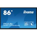 iiyama ProLite TE8612MIS-B2AG - 86" Classe Diagonal (85.6" visível) monitor plano LCD - sinalização digital interativa - com ec