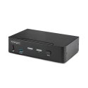 StarTech.com 2-Port DisplayPort KVM Switch, 8K 60Hz / 4K 144Hz, Single Display, DP 1.4, 2x USB 3.0 Ports, 4x USB 2.0 HID Ports,