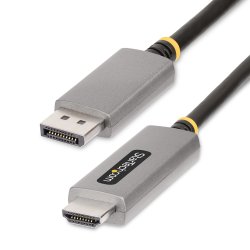 StarTech.com 6ft (2m) DisplayPort to HDMI Adapter Cable, 8K 60Hz, 4K 144Hz, HDR10, DP 1.4 to HDMI 2.1 Active Video Converter, D