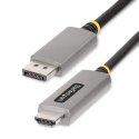 StarTech.com 6ft (2m) DisplayPort to HDMI Adapter Cable, 8K 60Hz, 4K 144Hz, HDR10, DP 1.4 to HDMI 2.1 Active Video Converter, D