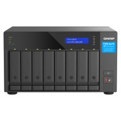 QNAP TVS-h874T - Servidor NAS - 8 baias - SATA 6Gb/s - RAID (expansão de disco rígido) RAID 0, 1, 5, 6, 10, 50, JBOD, 60 - RAM 