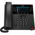 Poly VVX 450 - Telefone VoIP - tridirecional capacidade de chamada - SIP, SRTP, SDP - 12 linhas - preto 8B1L7AAAC3