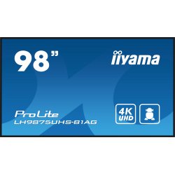 iiyama ProLite LH9875UHS-B1AG - 98" Classe Diagonal (97.5" visível) ecrã LCD com luz de fundo LED - sinalização digital - com l