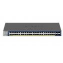 NETGEAR Smart GS752TXP - V3 - interruptor - L3 Lite - inteligente - 48 x 10/100/1000 (PoE+) + 4 x SFP+ - desktop, montável em t