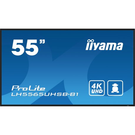 iiyama ProLite LH5565UHSB-B1 - 55" Classe Diagonal (54.6" visível) ecrã LCD com luz de fundo LED - sinalização digital - Androi