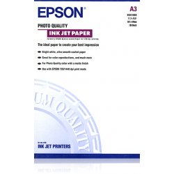 Epson Photo Quality Ink Jet Paper - Mate - revestido - A3 (297 x 420 mm) - 102 g/m² - 100 folha(s) papel - para SureColor SC-P7