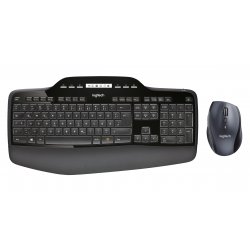 Logitech Wireless Desktop MK710 - Conjunto de teclado e rato - sem fios - 2.4 GHz - Alemão 920-002420