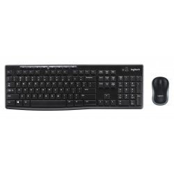 Logitech MK270 Wireless Combo - Conjunto de teclado e rato - sem fios - 2.4 GHz - Alemão 920-004511