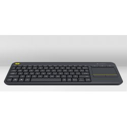 Logitech Wireless Touch Keyboard K400 Plus - Teclado - sem fios - 2.4 GHz - Checo - preto 920-007151