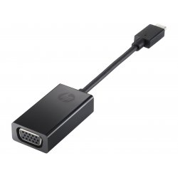 HP - Adaptador de vídeo externo - USB-C - D-Sub - preto N9K76AAAC3